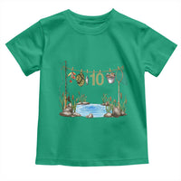 10th Birthday Fishing Toddler T Shirt Fisherman Birthday Party Gift