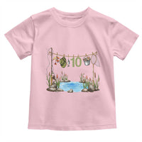 10th Birthday Fishing Toddler T Shirt Fisherman Birthday Party Gift
