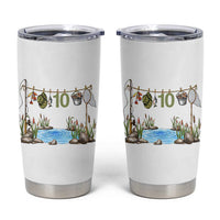10th Birthday Fishing Tumbler Cup Fisherman Birthday Party Gift