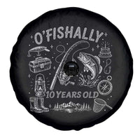 O'Fishally 10 Years Old Spare Tire Cover Funny Fisherman Birthday Graphic