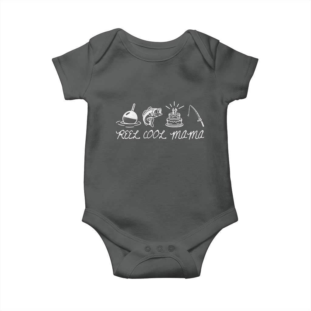 Reel Cool Mama Baby Onesie Funny Fishing Mom Birthday Gift