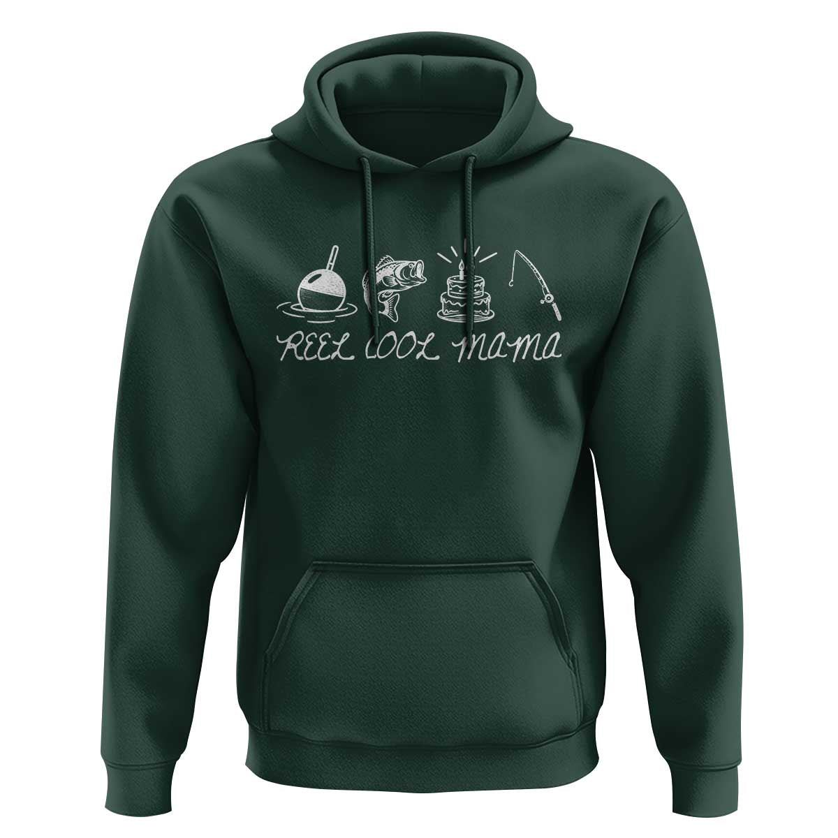 Reel Cool Mama Hoodie Funny Fishing Mom Birthday Gift