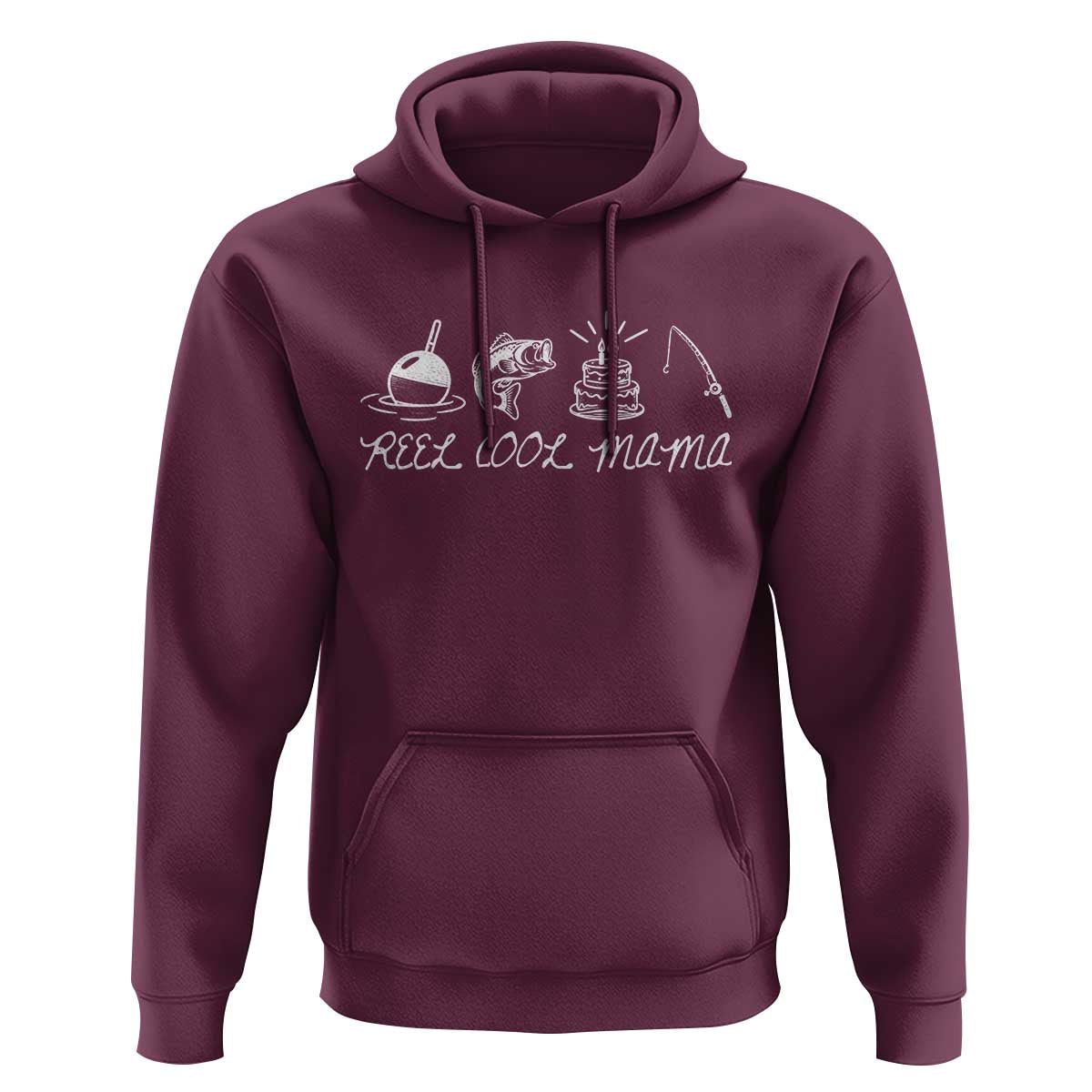 Reel Cool Mama Hoodie Funny Fishing Mom Birthday Gift