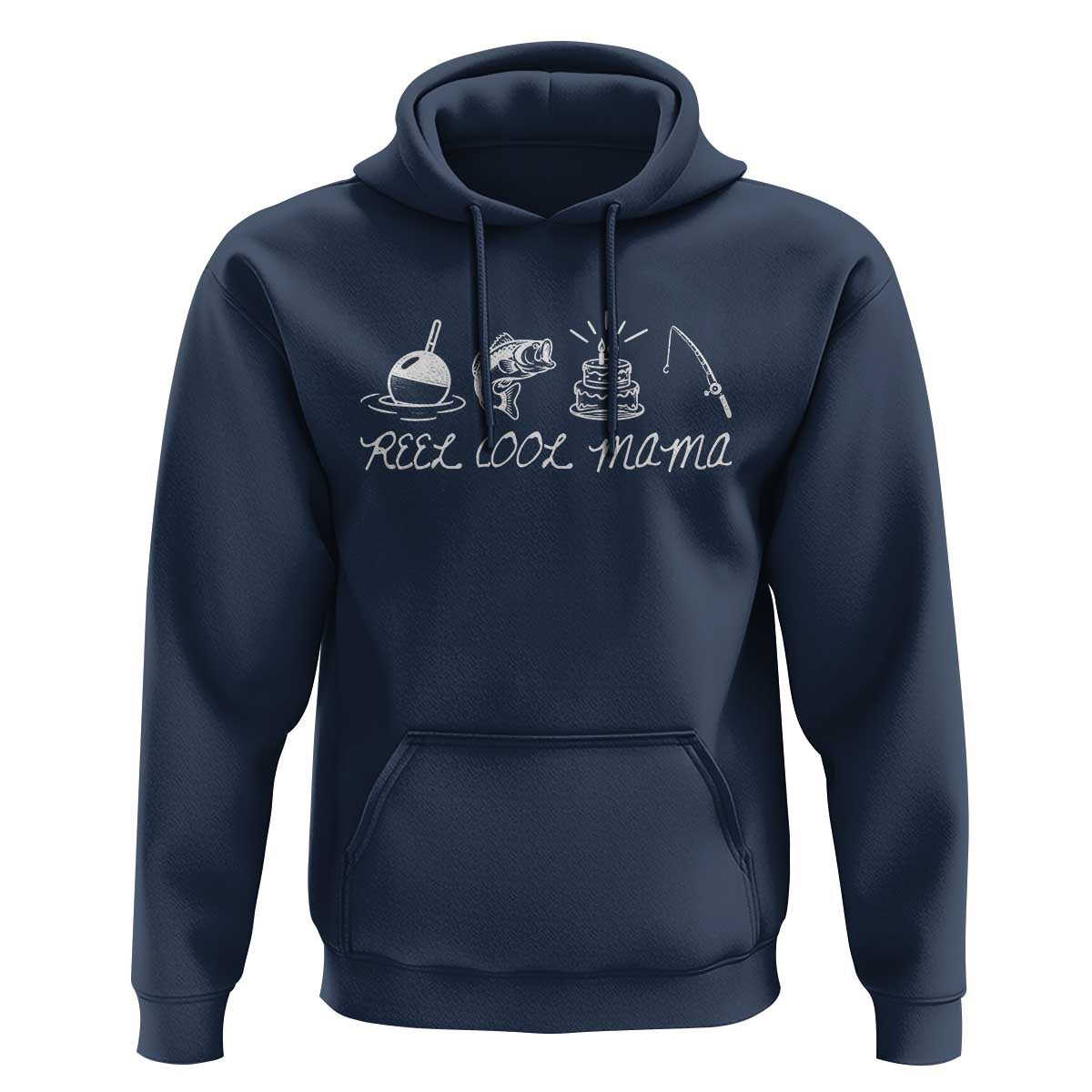 Reel Cool Mama Hoodie Funny Fishing Mom Birthday Gift