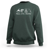 Reel Cool Mama Sweatshirt Funny Fishing Mom Birthday Gift