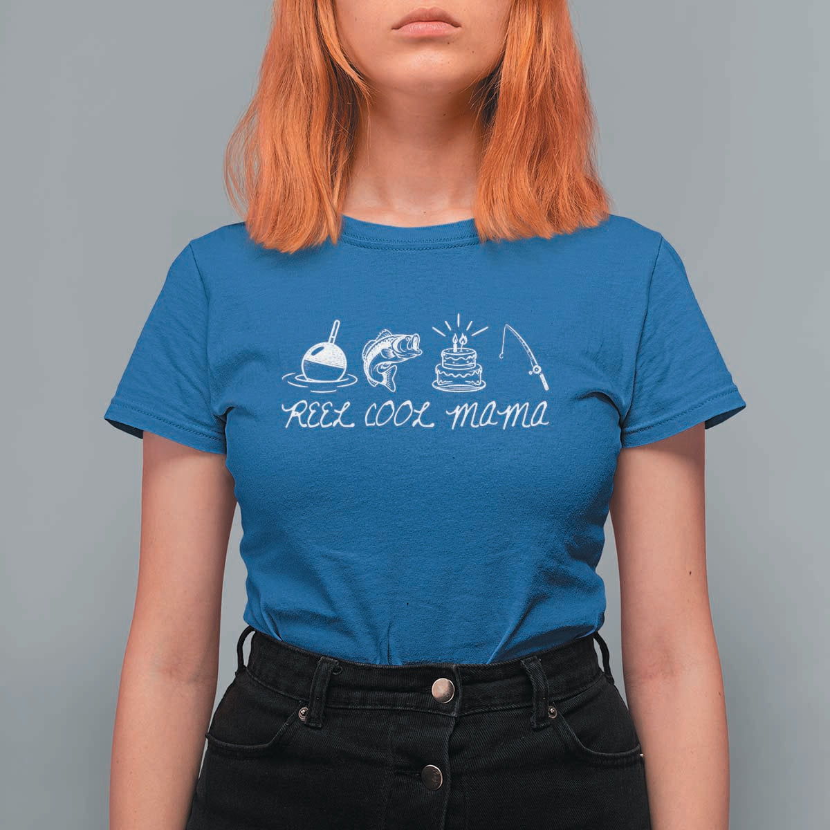 Reel Cool Mama T Shirt For Women Funny Fishing Mom Birthday Gift