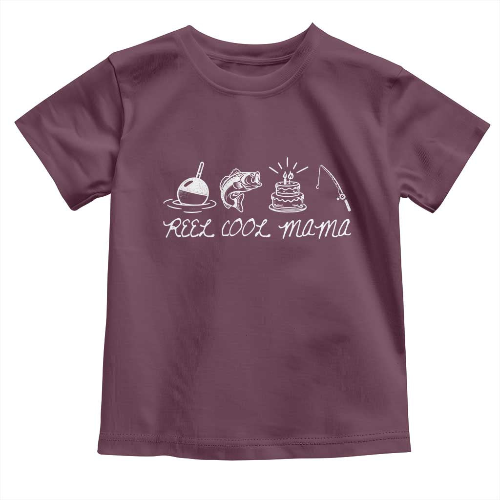 Reel Cool Mama Toddler T Shirt Funny Fishing Mom Birthday Gift