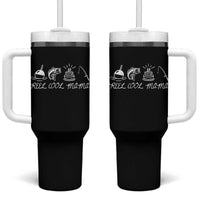 Reel Cool Mama Tumbler With Handle Funny Fishing Mom Birthday Gift