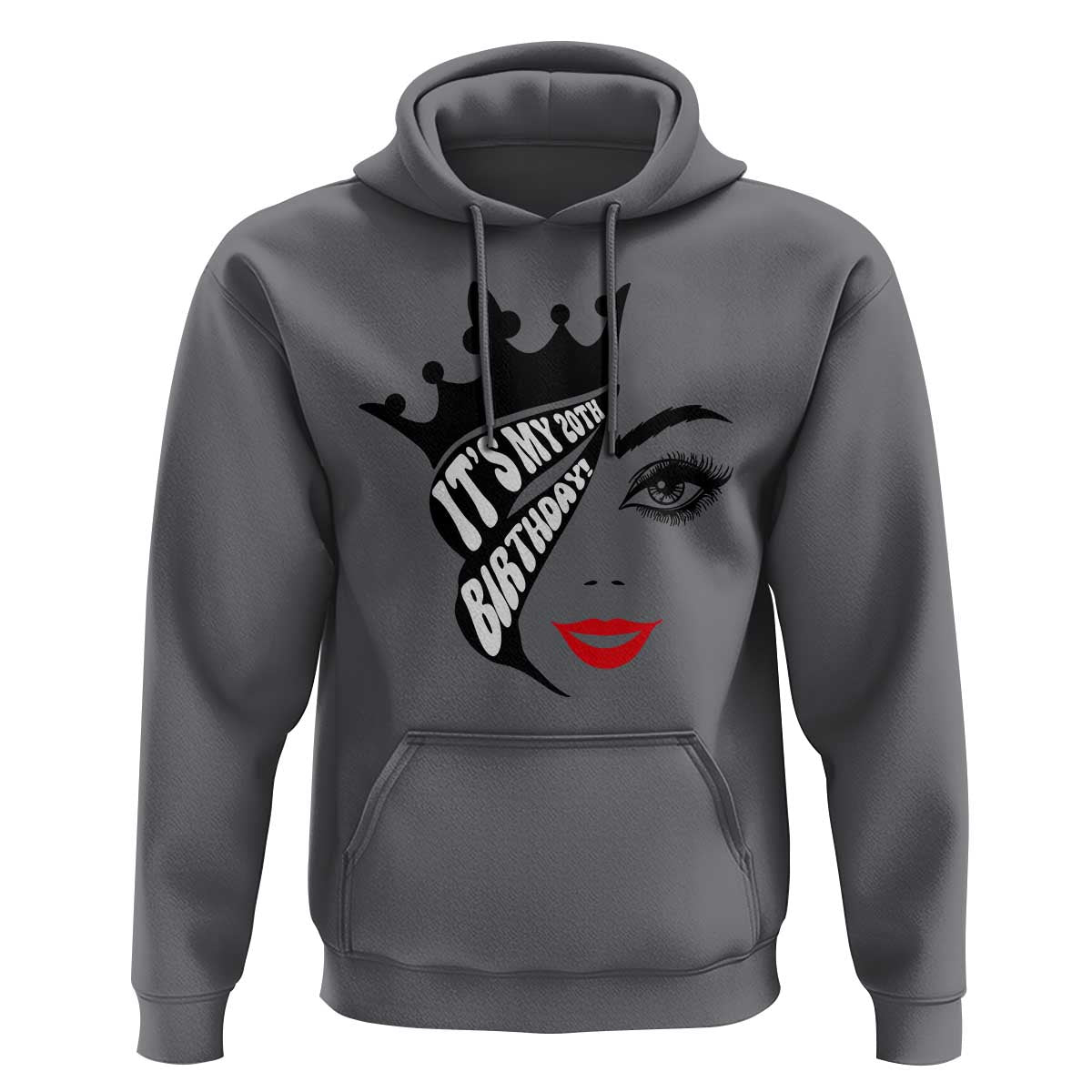 Its My 20th Birthday Hoodie Birthday Queen Crown Gift For Women