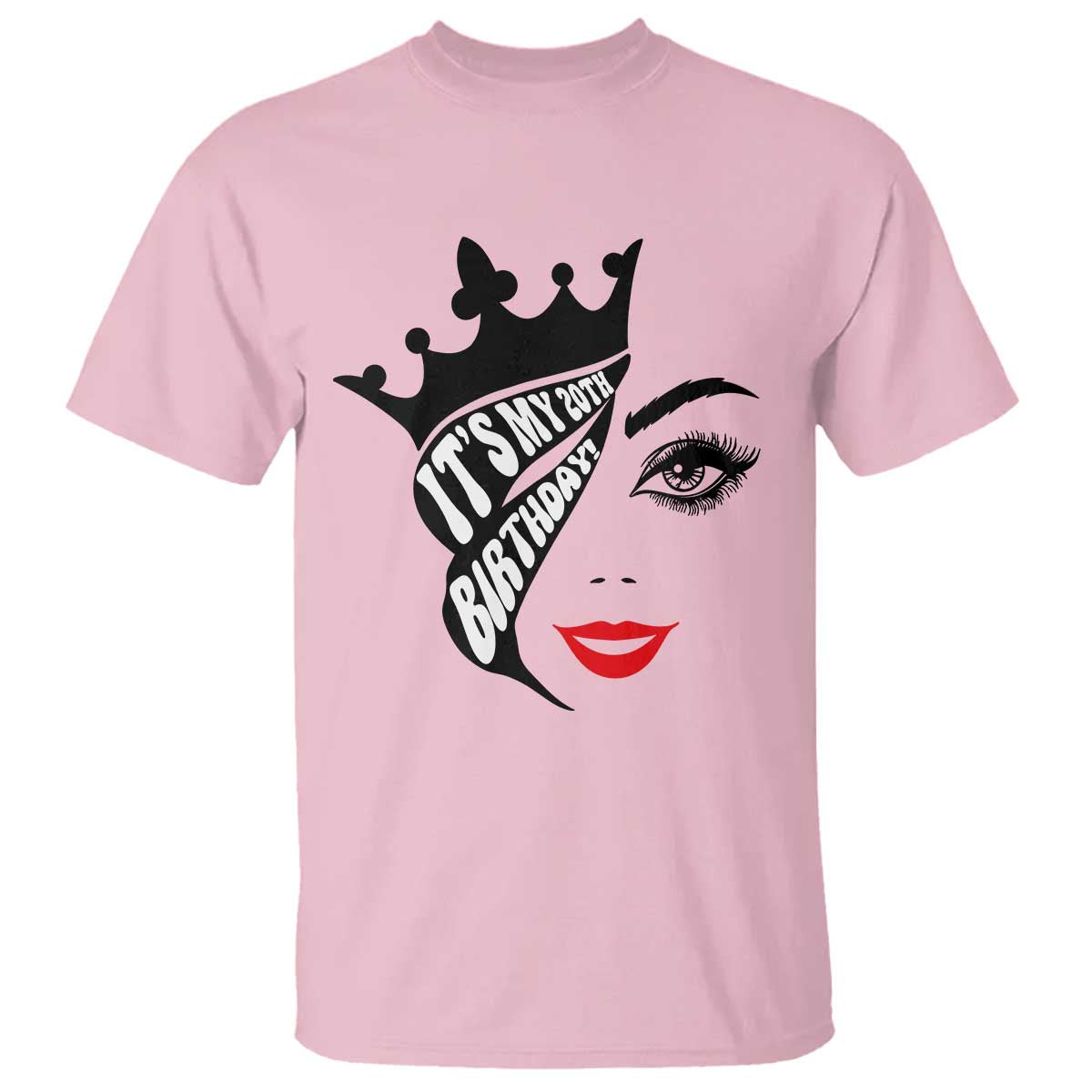 Its My 20th Birthday T Shirt Birthday Queen Crown Gift For Women