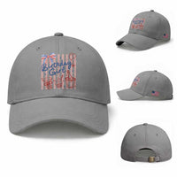 Patriotic Birthday Girl Baseball Cap Red White And Blue Party Graphic
