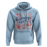 Patriotic Birthday Girl Hoodie Red White And Blue Party Graphic