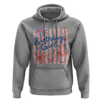 Patriotic Birthday Girl Hoodie Red White And Blue Party Graphic