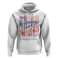 Patriotic Birthday Girl Hoodie Red White And Blue Party Graphic