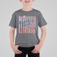 Patriotic Birthday Girl T Shirt For Kid Red White And Blue Party Graphic