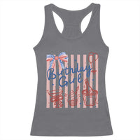 Patriotic Birthday Girl Racerback Tank Top Red White And Blue Party Graphic