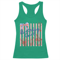 Patriotic Birthday Girl Racerback Tank Top Red White And Blue Party Graphic