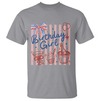 Patriotic Birthday Girl T Shirt Red White And Blue Party Graphic