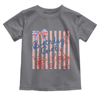 Patriotic Birthday Girl Toddler T Shirt Red White And Blue Party Graphic