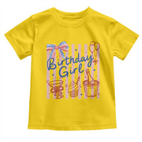 Patriotic Birthday Girl Toddler T Shirt Red White And Blue Party Graphic