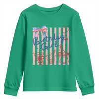Patriotic Birthday Girl Youth Sweatshirt Red White And Blue Party Graphic