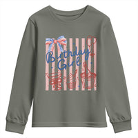 Patriotic Birthday Girl Youth Sweatshirt Red White And Blue Party Graphic