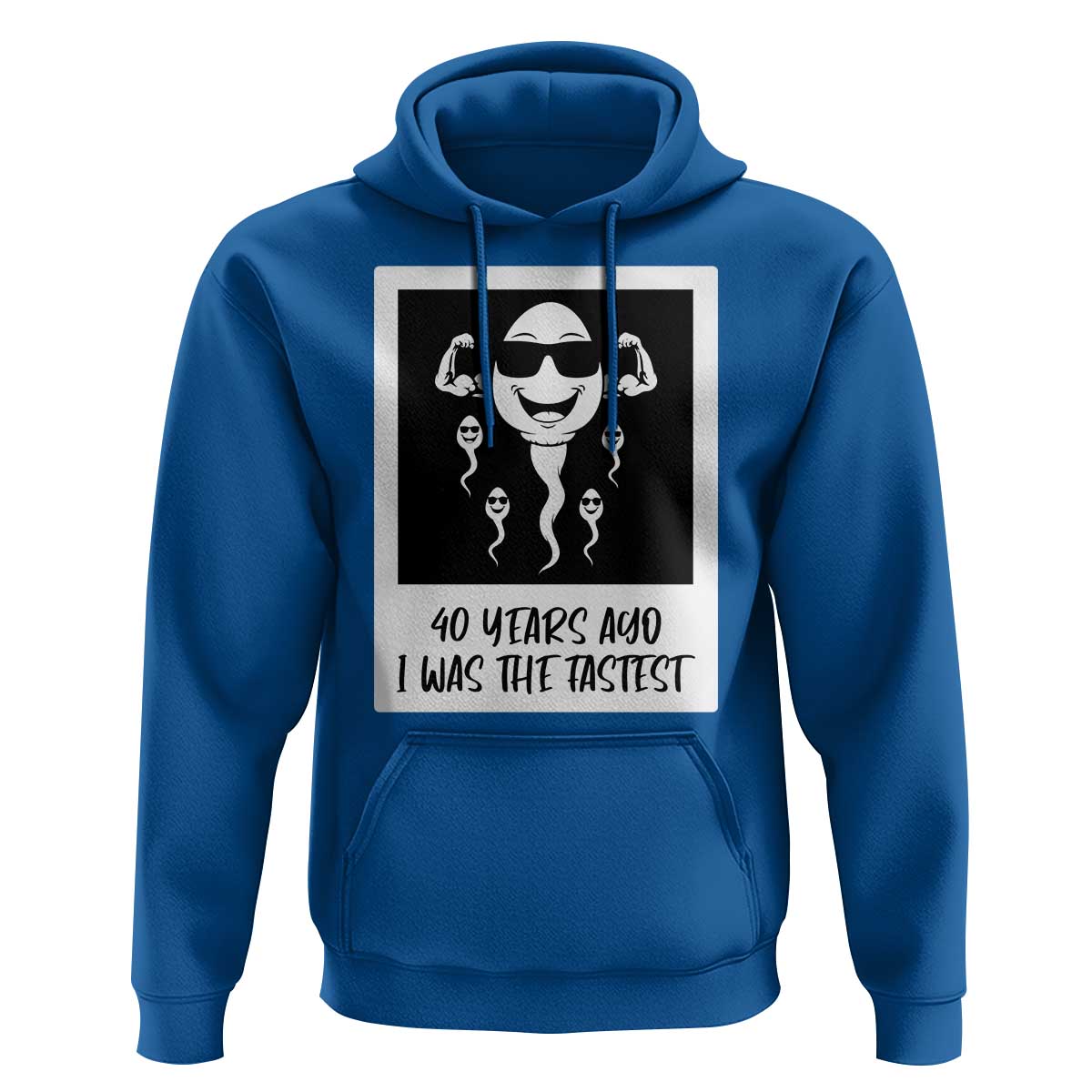40 Years Ago I Was The Fastest Hoodie Funny Forty Birthday Gift