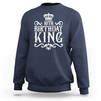 10th Birthday King Sweatshirt Perfect 10 Years Old Crown Gift