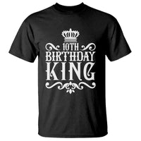 10th Birthday King T Shirt Perfect 10 Years Old Crown Gift