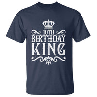 10th Birthday King T Shirt Perfect 10 Years Old Crown Gift