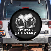 Yay Its My Beerday Spare Tire Cover Funny Birthday Party Gift For Beer Lovers
