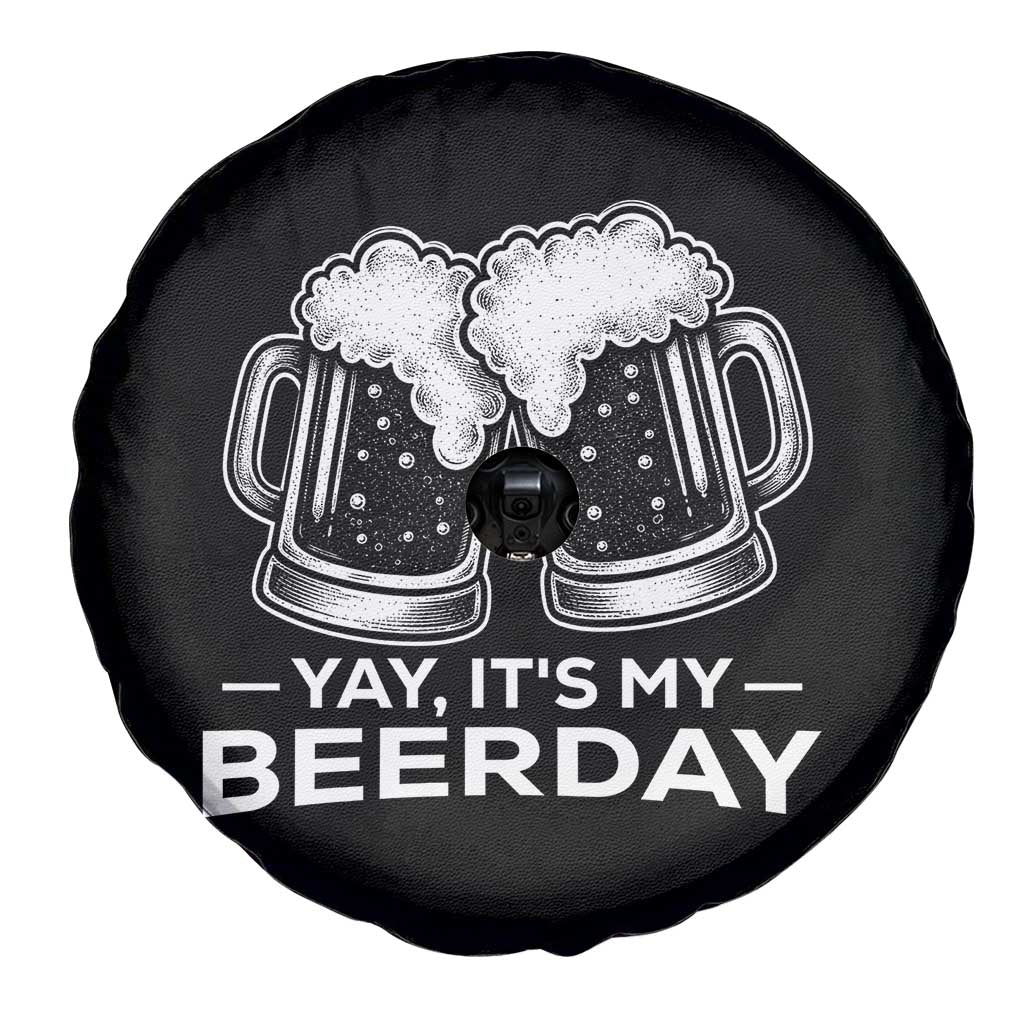 Yay Its My Beerday Spare Tire Cover Funny Birthday Party Gift For Beer Lovers
