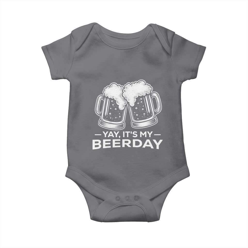 Yay Its My Beerday Baby Onesie Funny Birthday Party Gift For Beer Lovers