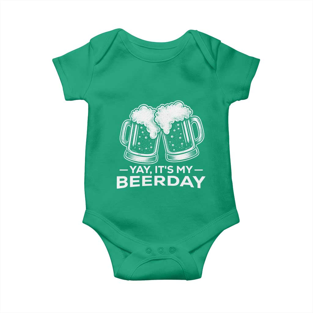 Yay Its My Beerday Baby Onesie Funny Birthday Party Gift For Beer Lovers