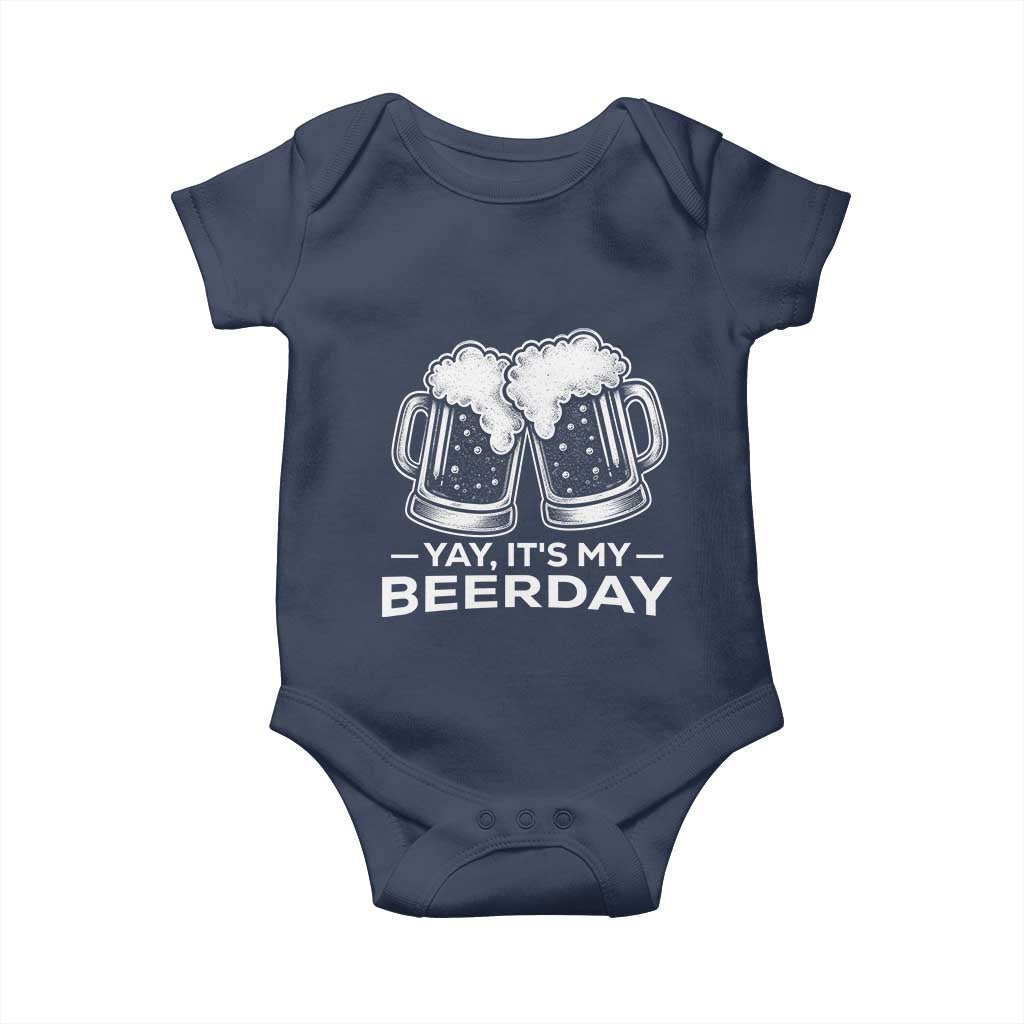Yay Its My Beerday Baby Onesie Funny Birthday Party Gift For Beer Lovers