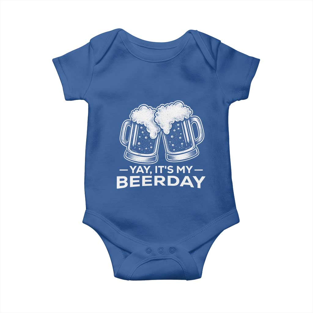 Yay Its My Beerday Baby Onesie Funny Birthday Party Gift For Beer Lovers