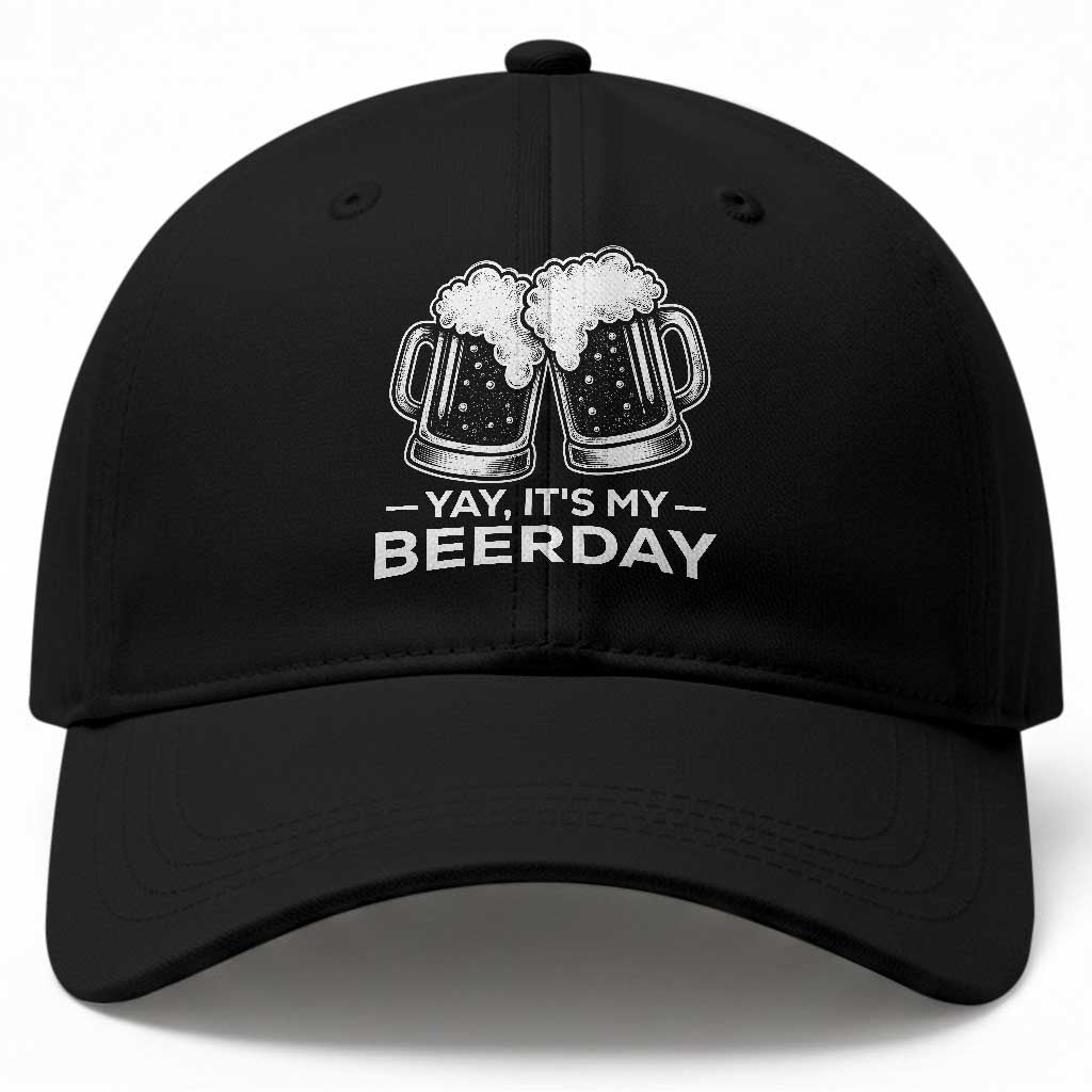Yay Its My Beerday Baseball Cap Funny Birthday Party Gift For Beer Lovers