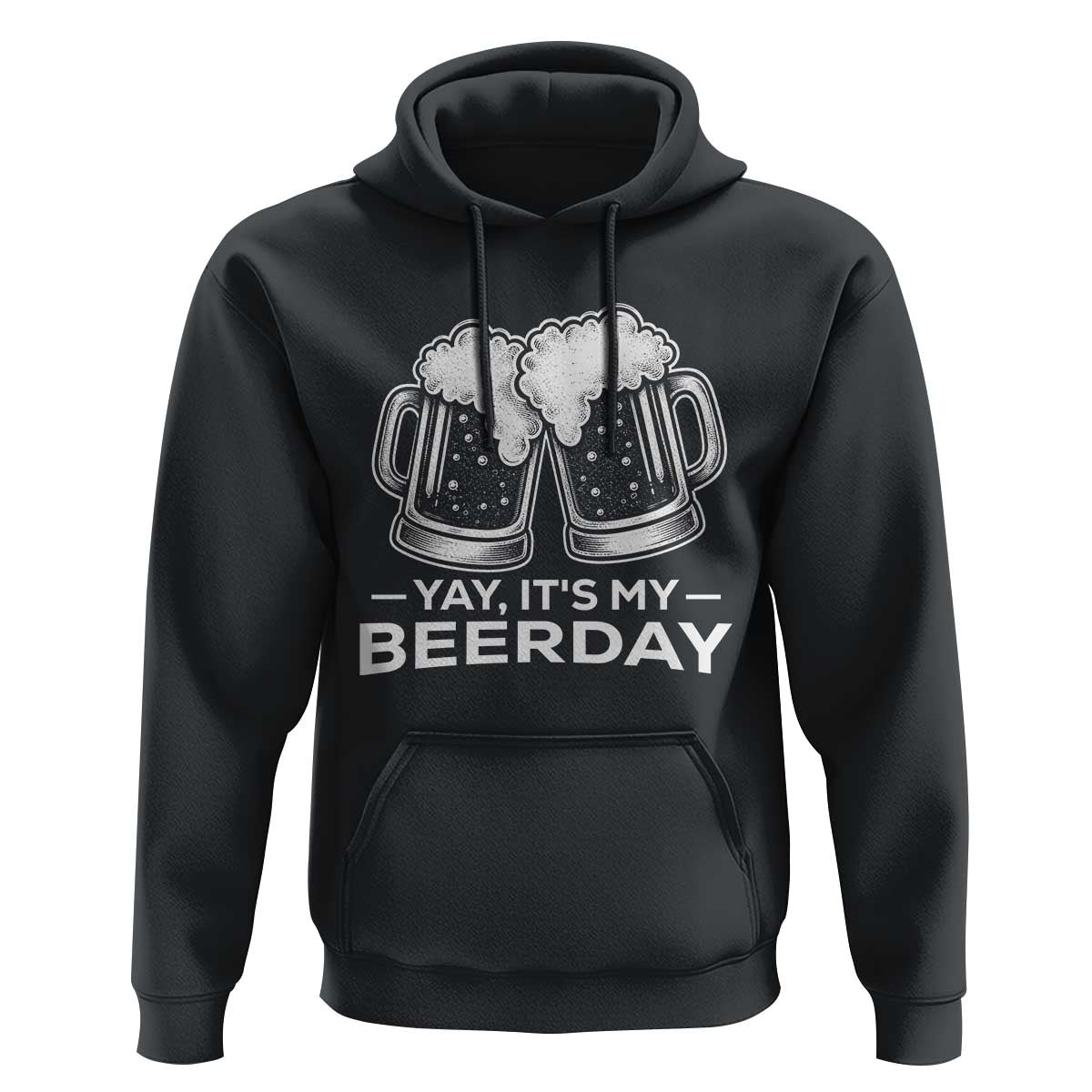 Yay Its My Beerday Hoodie Funny Birthday Party Gift For Beer Lovers