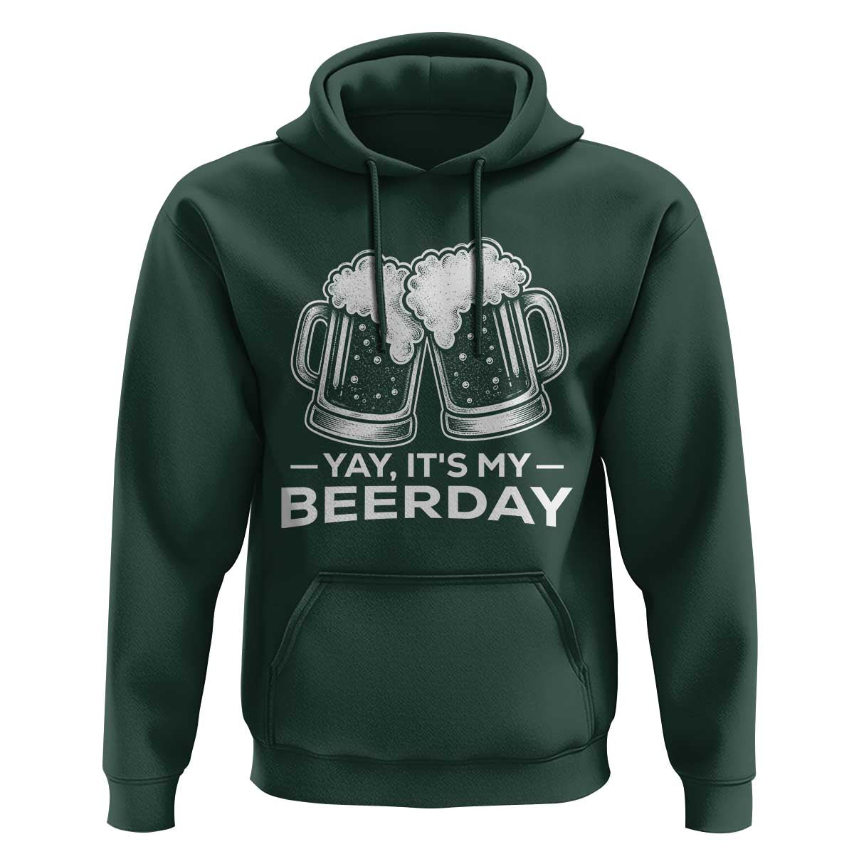 Yay Its My Beerday Hoodie Funny Birthday Party Gift For Beer Lovers