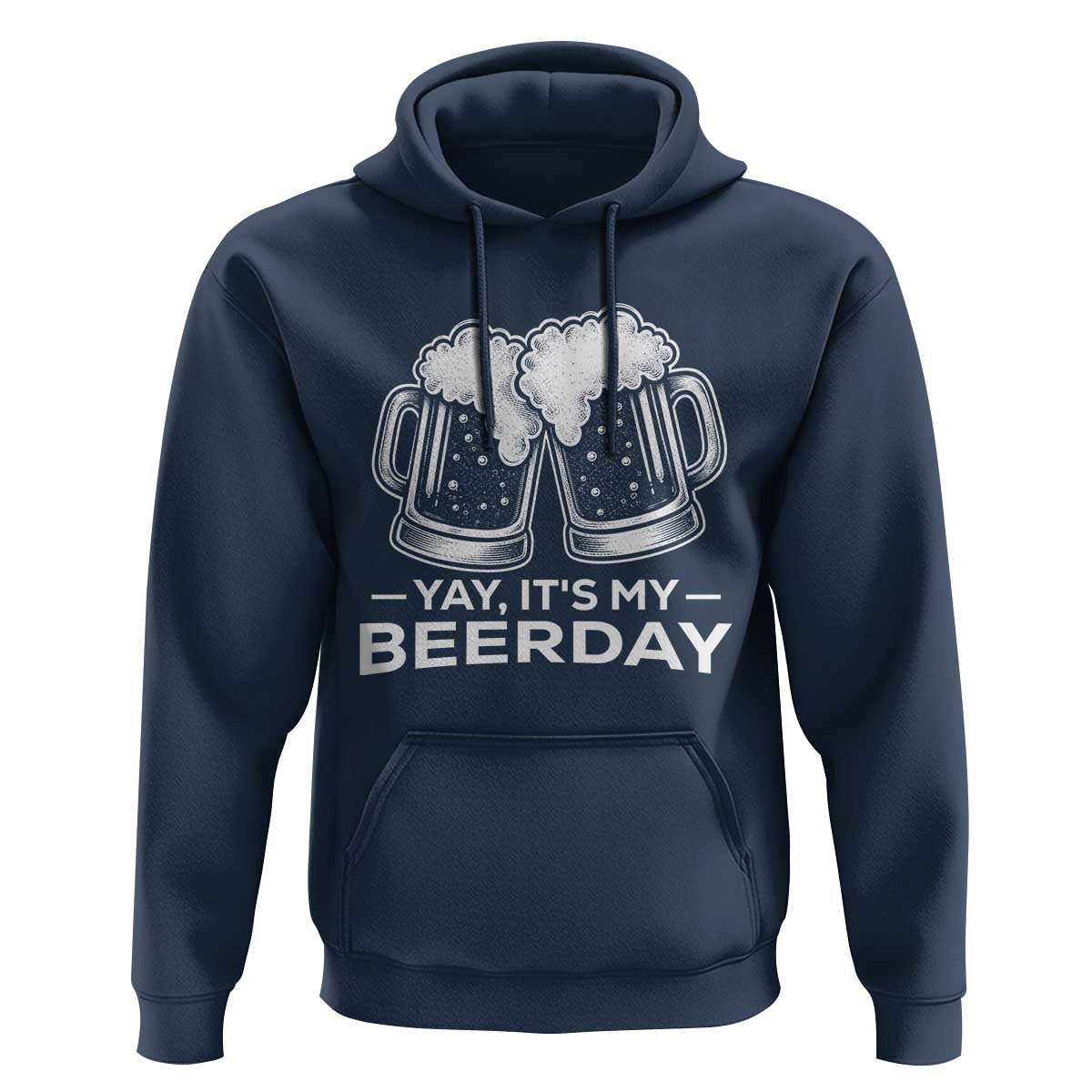 Yay Its My Beerday Hoodie Funny Birthday Party Gift For Beer Lovers