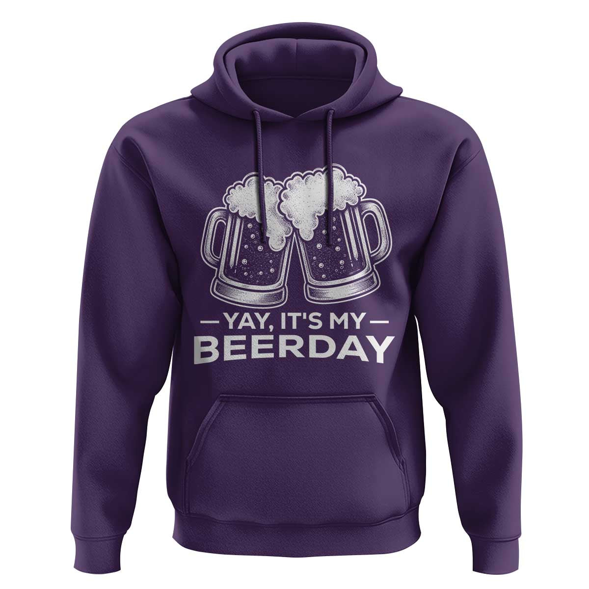 Yay Its My Beerday Hoodie Funny Birthday Party Gift For Beer Lovers