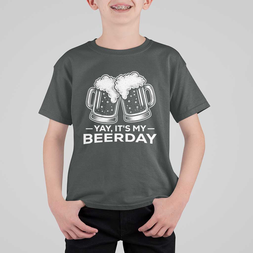 Yay Its My Beerday T Shirt For Kid Funny Birthday Party Gift For Beer Lovers