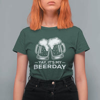 Yay Its My Beerday T Shirt For Women Funny Birthday Party Gift For Beer Lovers