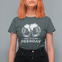 Yay Its My Beerday T Shirt For Women Funny Birthday Party Gift For Beer Lovers