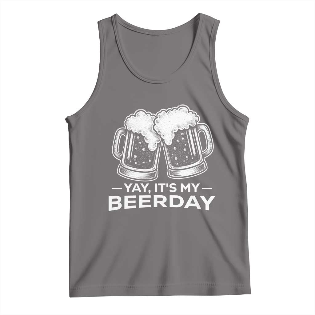 Yay Its My Beerday Tank Top Funny Birthday Party Gift For Beer Lovers