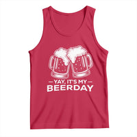 Yay Its My Beerday Tank Top Funny Birthday Party Gift For Beer Lovers
