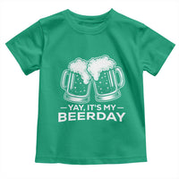 Yay Its My Beerday Toddler T Shirt Funny Birthday Party Gift For Beer Lovers