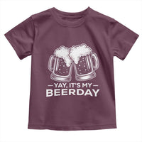 Yay Its My Beerday Toddler T Shirt Funny Birthday Party Gift For Beer Lovers