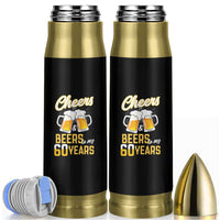 60th Birthday Party Gift Bullet Tumbler Cheers Beers To My 60 Years