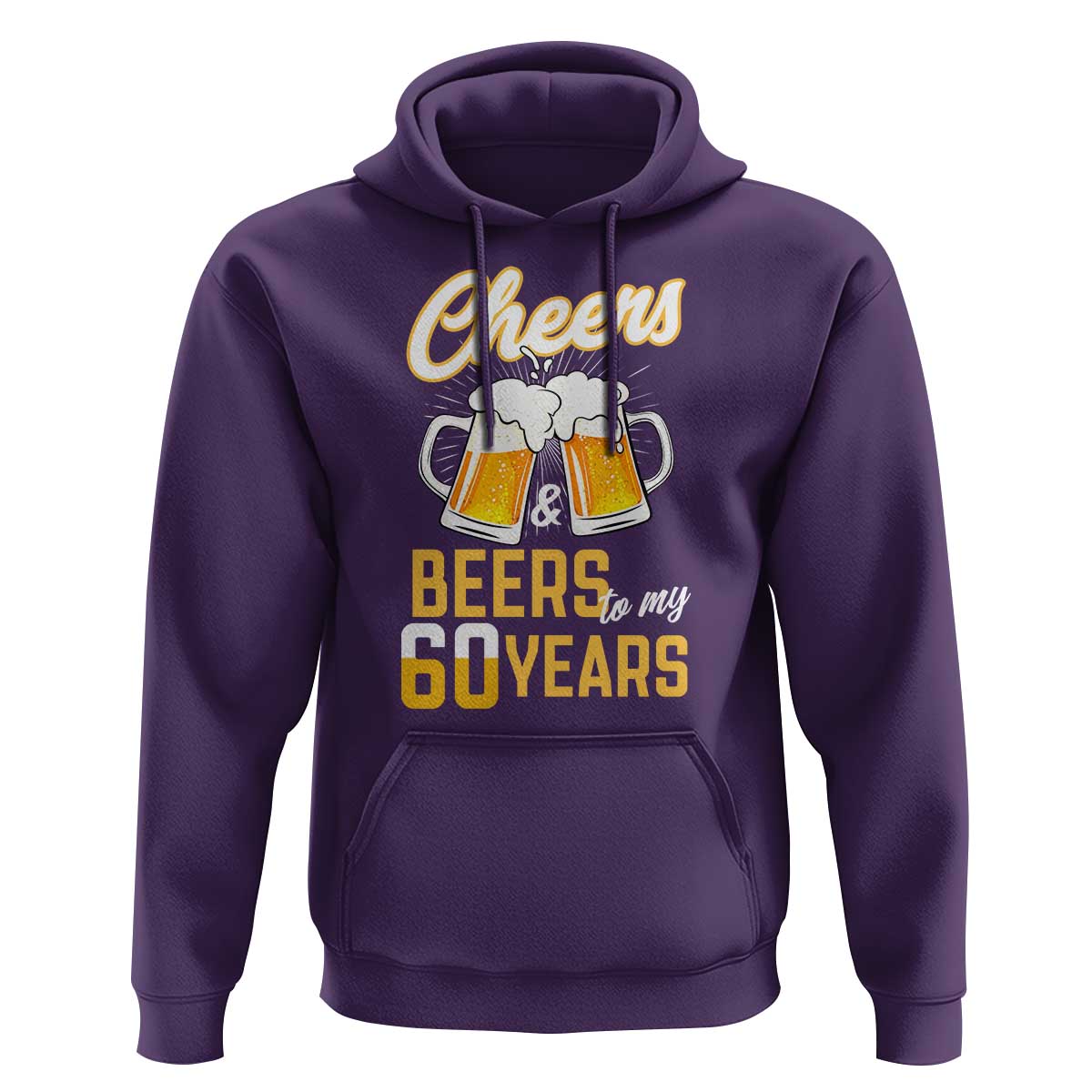 60th Birthday Party Gift Hoodie Cheers Beers To My 60 Years